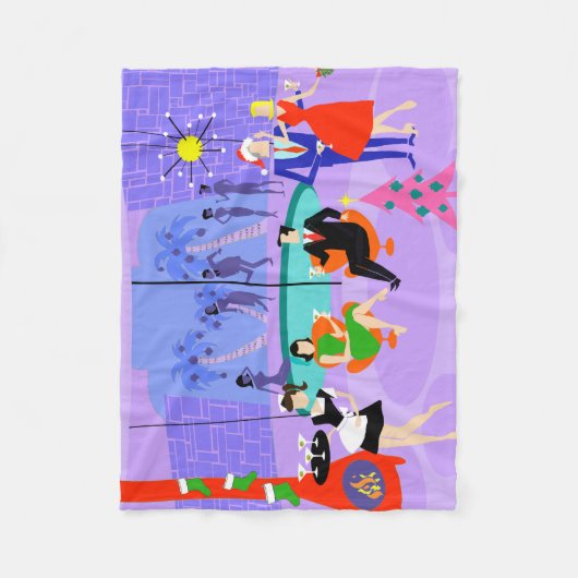 Rétro couverture tropicale d'ouatine de fête de (Devant)