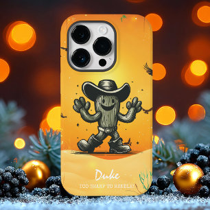Retro Cowboy Cactus Cartoon Case-Mate iPhone 14 Pro Hoesje