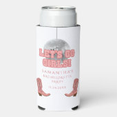 Retro Cowgirl Laarzen Bachelorette Feest (Seltzer Achterkant)