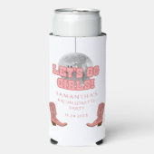 Retro Cowgirl Laarzen Bachelorette Feest (Seltzer Voorkant)