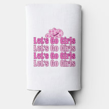 Retro Cowgirl Roze Bruid Seltzer Koelbox