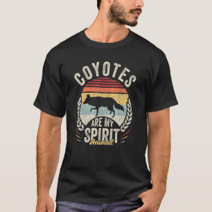 retro coyotes zijn mijn spiraaldier coyote t-shirt