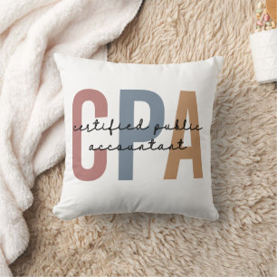 Retro CPA Certified Public Accountant Kussen