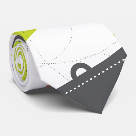 Rétro cravate abstraite moderne de truc (Roulé)