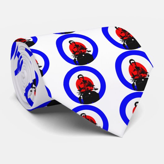 Rétro cravate de garçon de scooter de mod des (Roulé)