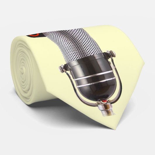 Rétro cravate de microphone (Roulé)