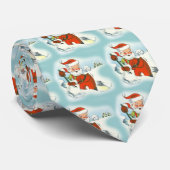 Rétro cravate de Père Noël (Roulé)