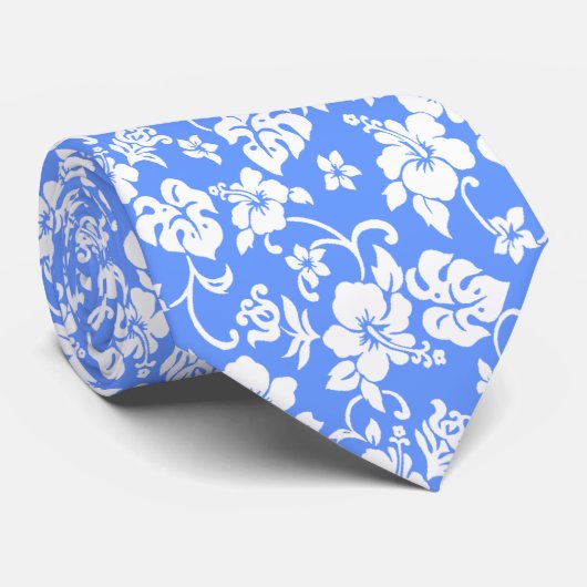 Rétro cravate hawaïenne d'impression - tout (Roulé)