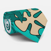 Rétro cravate turquoise (Roulé)