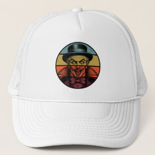 Retro Crazed Face Illusionist Trucker Pet