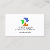 Retro Creative Gold Handyman Tools Construction Visitekaartje (Achterkant)