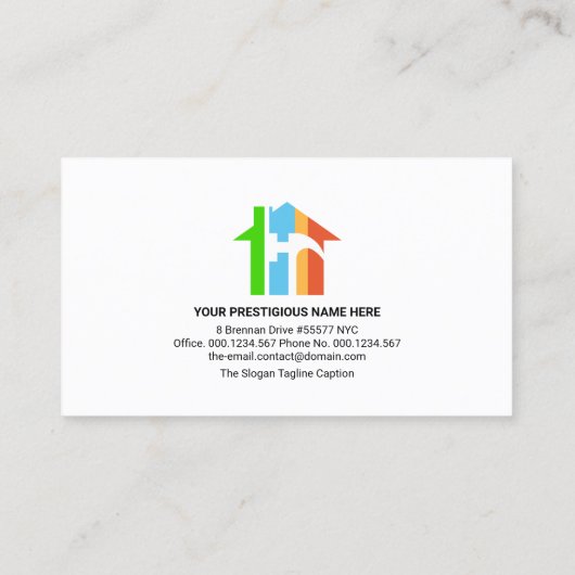 Retro Creative Gold Handyman Tools Motif Builder Visitekaartje (Achterkant)