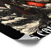 Retro Creepmas Krampus Is Coming To Town Dark Humo Poster (Hoek)