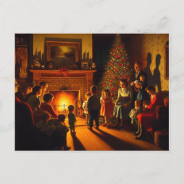 Retro Creepy Christmas Horror Briefkaart