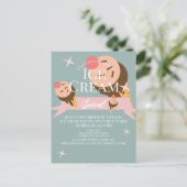 Retro Crème de glace Social Flyer Invitation (Debout devant)