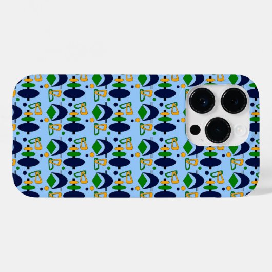 Retro Crescent Totem-vormen Case-Mate iPhone Case (Achterkant (horizontaal))