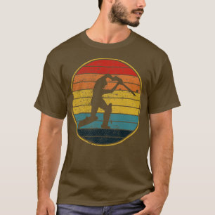 Retro Cricket  Cricket Player T-shirt