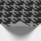 Retro  Cross Country Gift, XC running logo Cadeaupapier (Hoek)