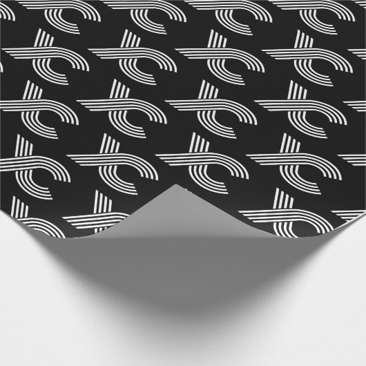 Retro  Cross Country Gift, XC running logo Cadeaupapier (Hoek)