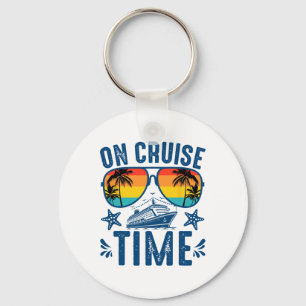 Retro Cruise Tijd Zomer Vakantie Outfits Voor W Sleutelhanger