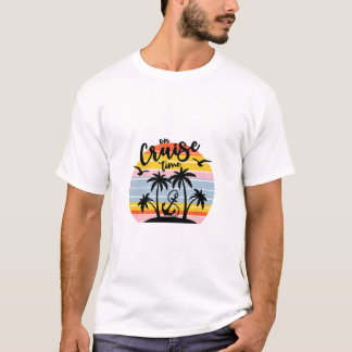 Retro Cruise Tijd Zomer Vakantie Outfits Voor W T-shirt