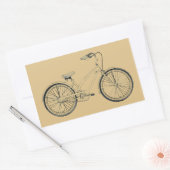 retro cruisemodus rechthoekige sticker (Envelop)