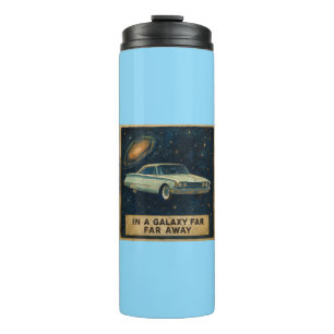 Retro Cruiser in de diepe ruimte  Thermosbeker