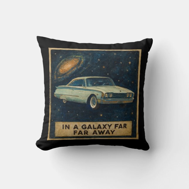 Retro Cruiser in Deep Space  Kussen (Voorkant)