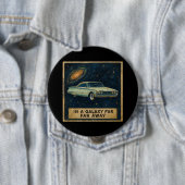 Retro Cruiser in Deep Space  Ronde Button 4,0 Cm (In situ)