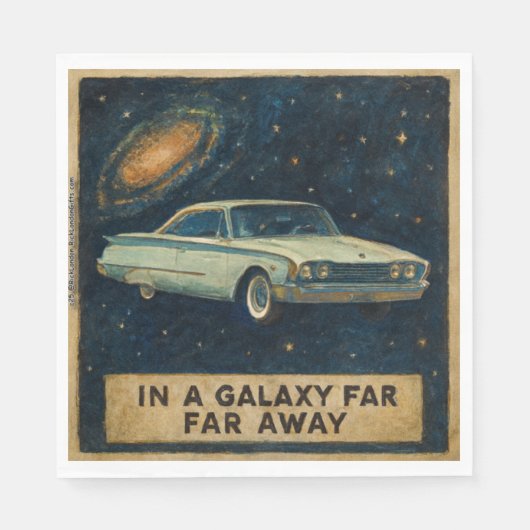 Retro Cruiser in Deep Space  Servet (Voorkant)