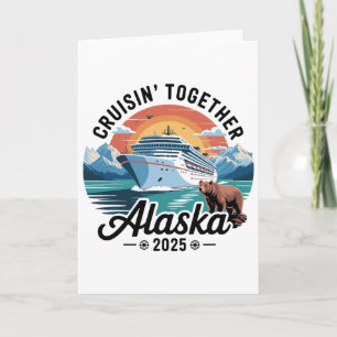 Retro Cruisin Samen Alaskaa 2025 Matching Familie Kaart