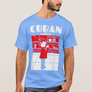 Retro Cuban Cafecito Espresso Lover Latte D T-shirt