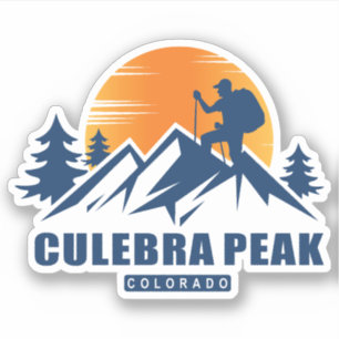 Retro Culebra Peak Hike T-shirt Sticker