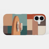 Retro Cup on Rounded Table iPhone 16 Hoesje (Achterkant horizontaal)