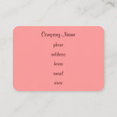 Retro Cupcake Visitekaartjes (Achterkant)