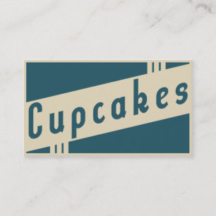 retro cupcakes visitekaartje