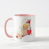 Retro Cupid Mijn Love Valentijnsdag Mok (Links)