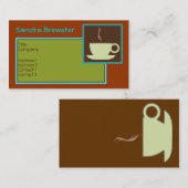 Retro Cuppa Coffee Visitekaartje (Voorkant / Achterkant)