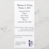 Retro Cursive Wedding Program Programma (Voorkant)