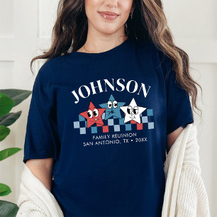 Retro Custom 4th van juli Familie Reünie Matching T-shirt