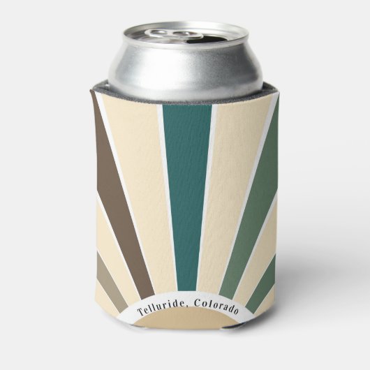 Retro Custom Brown Trees Bachelor Weekend Blikjeskoeler (Blikje Achterkant)