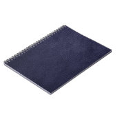 Retro Custom Navy Blue Leather Notitieboek (Linkerzijde)