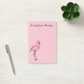 Retro Custom Roze Flamingo Post It Notes Gift (Kantoor)