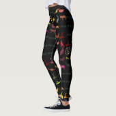 Retro Cute Animals Patroon Leggings (Links)