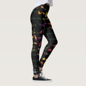 Retro Cute Animals Patroon Leggings (Rechts)