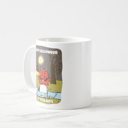 Retro Cute Devil Halloween Mug (Devant gauche)