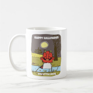 Retro Cute Devil Halloween Mug