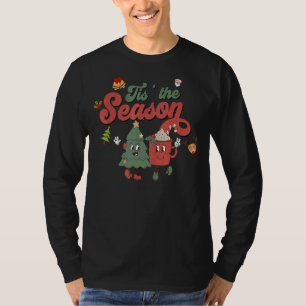 Retro Cute dit is de seizoenskerstboom, de kerstbo T-shirt