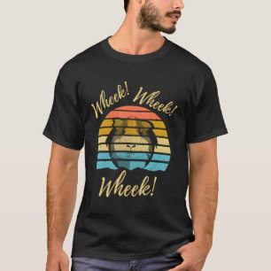 Retro Cute Funny Wheek Guinea Eigenaar Cavy Lover T-shirt