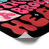 Retro Cute Groovy I Can Do It Quote Disco Heart -  Poster (Hoek)